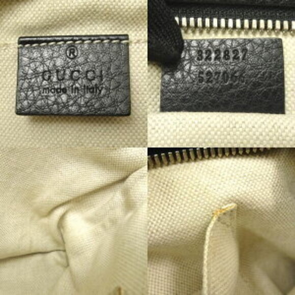 Gucci Shoulder Bag Crossbody Black Leather - Picture 8 of 10